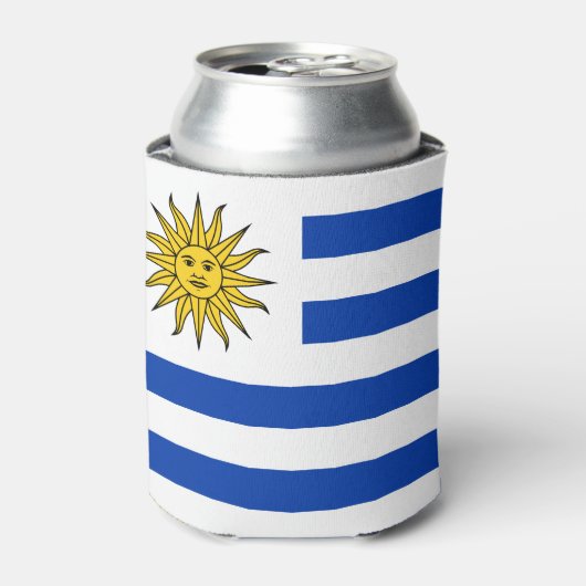 Uruguay Flagge Banda Oriental Dosenkühler (Kanne Vorderseite)