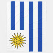Uruguay Flagge Banda Oriental Fleecedecke (Vorderseite)