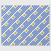 Uruguay Flagge Banda Oriental Geschenkpapier (Flach)