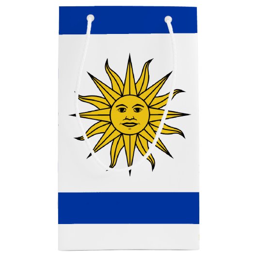 Uruguay Flagge Banda Oriental Kleine Geschenktüte (Rückseite)