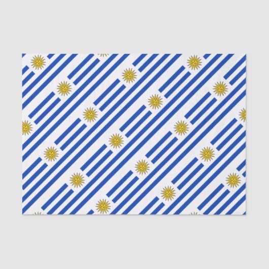Uruguay Flagge Banda Oriental Seidenpapier (Vorderseite)