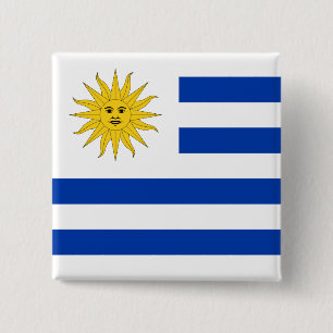 Uruguay-Flagge Button