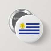 Uruguay-Flagge Button (Vorne & Hinten)