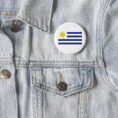 Uruguay-Flagge Button (Beispiel)