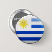 Uruguay-Flagge Button (Vorne & Hinten)