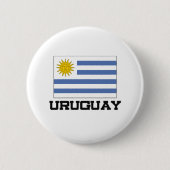 Uruguay-Flagge Button (Vorderseite)