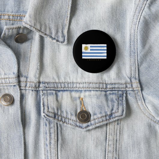 Uruguay-Flagge Button (Beispiel)