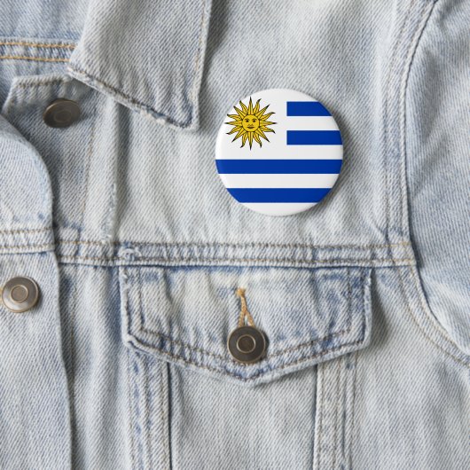 Uruguay-Flagge Button (Beispiel)