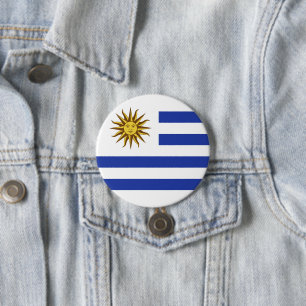 Uruguay-Flagge Button