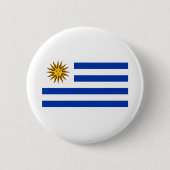 Uruguay-Flagge Button (Vorderseite)