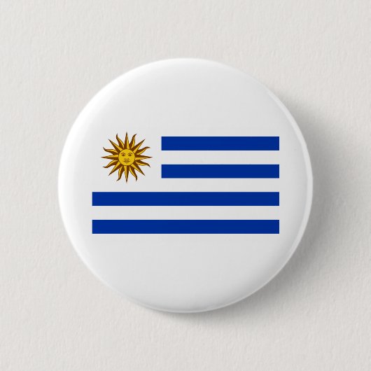 Uruguay-Flagge Button (Vorderseite)