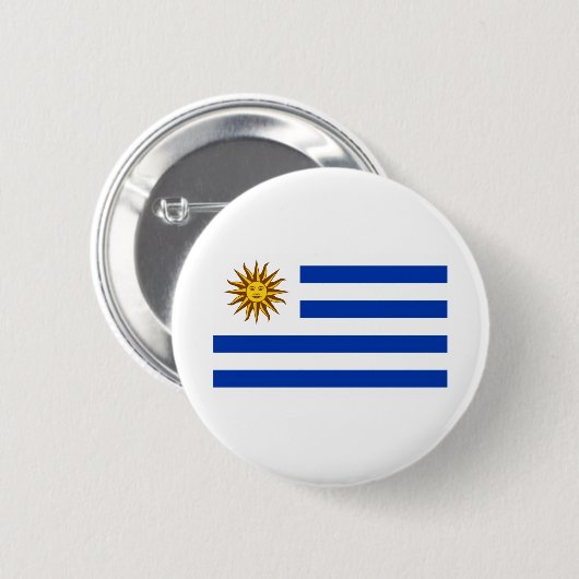Uruguay-Flagge Button (Vorne & Hinten)