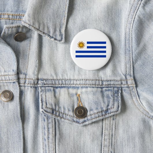 Uruguay-Flagge Button (Beispiel)