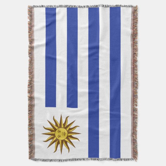 Uruguay-Flagge Decke (Vorderseite Vertikal)