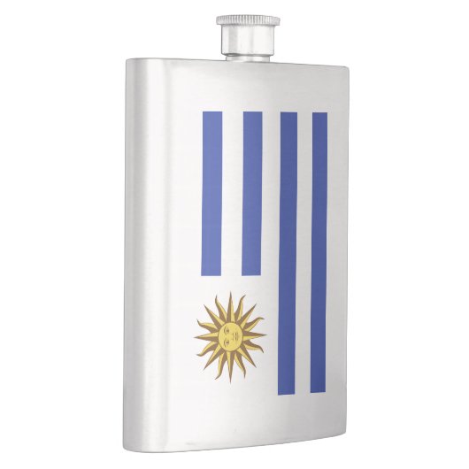 Uruguay-Flagge Flachmann (Rechts)