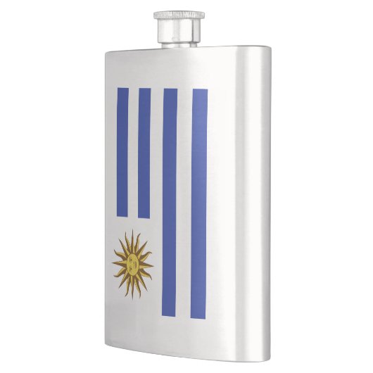 Uruguay-Flagge Flachmann (Links)