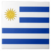 Uruguay-Flagge Fliese (Vorderseite)