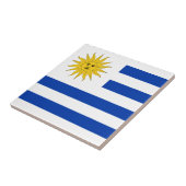 Uruguay-Flagge Fliese (Seite)