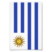 Uruguay-Flagge Fotodruck (Vorne)