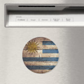 Uruguay-Flagge für Altholzkörner Magnet (In Situ (Geschirrspüler))