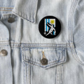 Uruguay-Flagge Fußballspieler Team  Button (Beispiel)