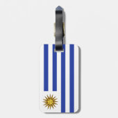 Uruguay-Flagge Gepäckanhänger (Rückseite vertikal)
