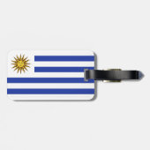 Uruguay-Flagge Gepäckanhänger (Rückseite horizontal)