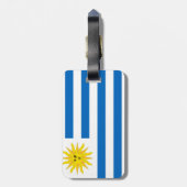 Uruguay-Flagge Gepäckanhänger (Rückseite vertikal)