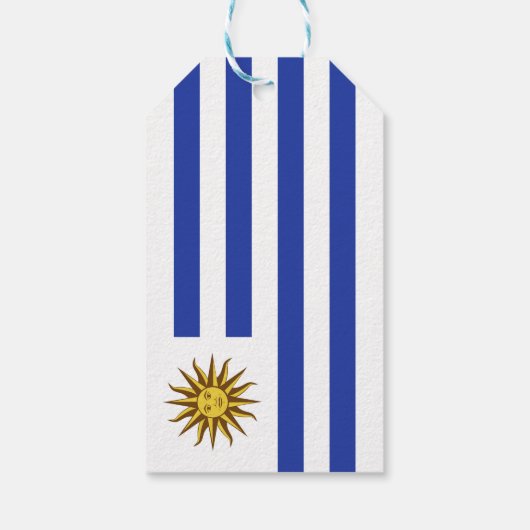 Uruguay-Flagge Geschenkanhänger (Rückseite)