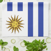 Uruguay-Flagge Geschirrtuch (Gefaltet)