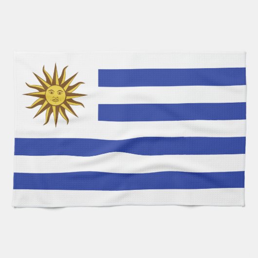 Uruguay-Flagge Geschirrtuch (Horizontal)