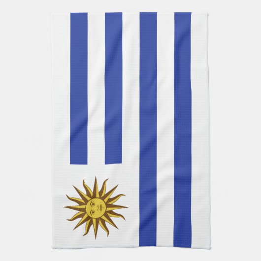 Uruguay-Flagge Geschirrtuch (Vertikal)