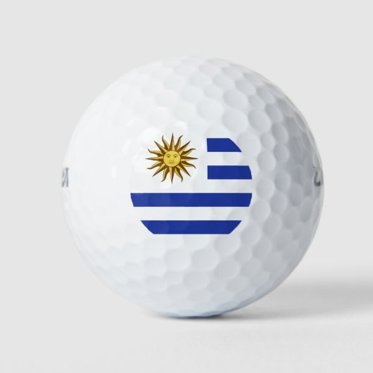 Uruguay-Flagge Golfball (Vorderseite)