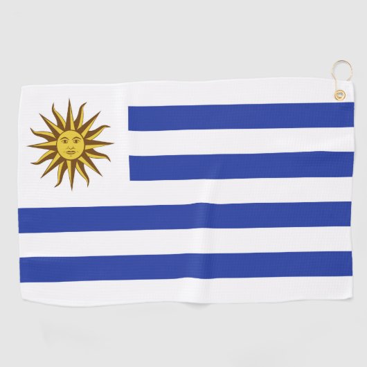 Uruguay-Flagge Golfhandtuch (Horizontal)
