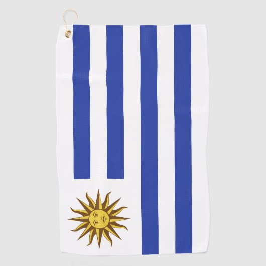 Uruguay-Flagge Golfhandtuch (Vorderseite)