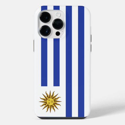 Uruguay-Flagge iPhone Hülle (Rückseite)