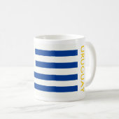 URUGUAY-FLAGGE KAFFEETASSE (VorderseiteRechts)