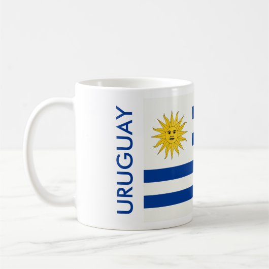 URUGUAY-FLAGGE KAFFEETASSE (Links)