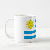 Uruguay-Flagge Kaffeetasse (Links)