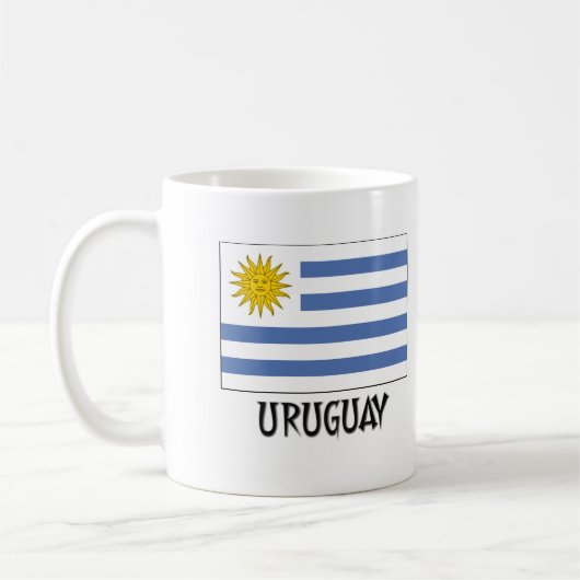Uruguay-Flagge Kaffeetasse (Links)