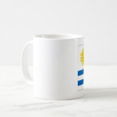 Uruguay-Flagge Kaffeetasse (Vorderseite Links)