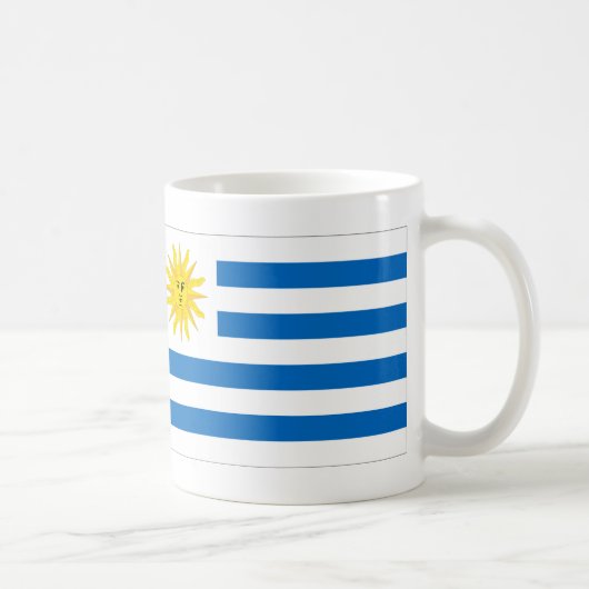 Uruguay-Flagge Kaffeetasse (Rechts)