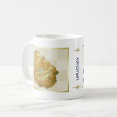 Uruguay-Flagge + Karten-Tasse Kaffeetasse (Vorderseite Links)