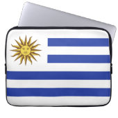 Uruguay-Flagge Laptopschutzhülle (Vorderseite)