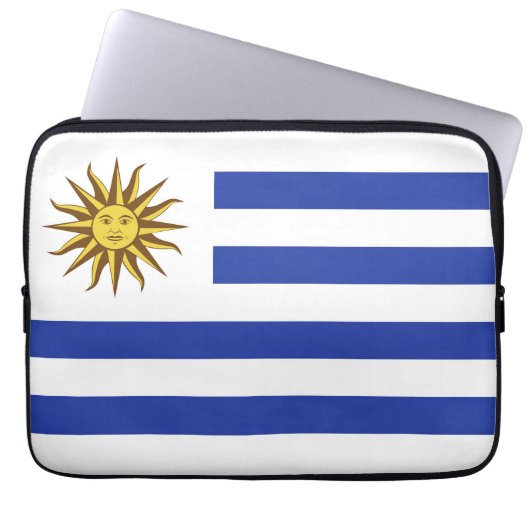 Uruguay-Flagge Laptopschutzhülle (Vorderseite)