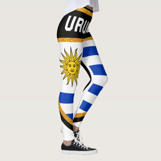 Uruguay-Flagge Leggings (Rechts)