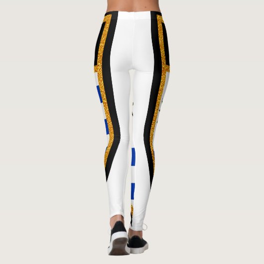 Uruguay-Flagge Leggings (Rückseite)