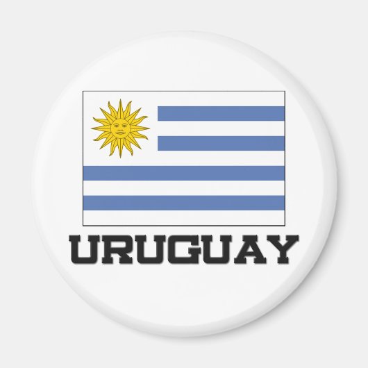 Uruguay-Flagge Magnet (Vorne)