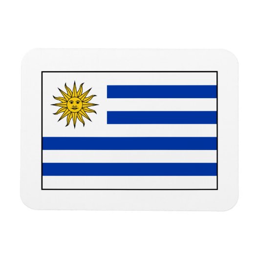Uruguay - Flagge Magnet (Horizontal)