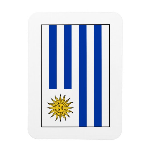 Uruguay - Flagge Magnet (Vertikal)